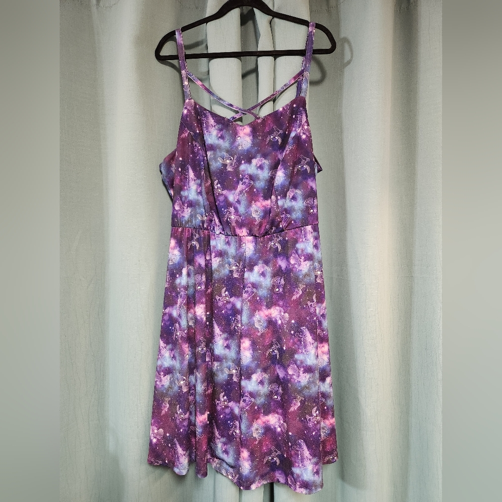 Disney Torrid Size 4 Stitch Galaxy Dress